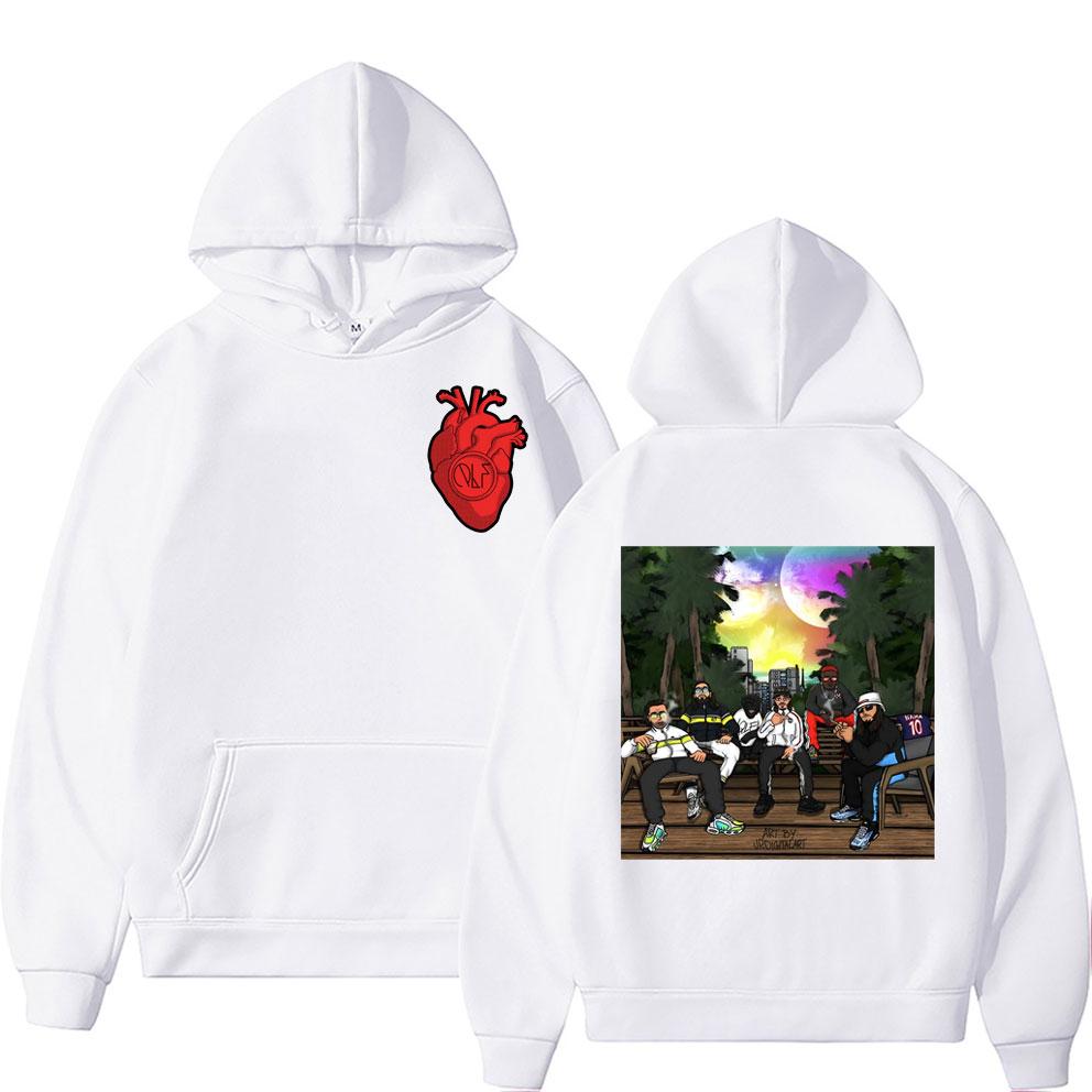 France Rapper Le Monde Chico Album PNL Print Hoodie Unisex Hip Hop Qlf Sweatshirt Unisex Women Vintage Hoodies Brand Unisex's Pullover