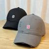 Letter Embroidered Baseball Cap for Women, New Spring/Summer Versatile Hat, Korean Style Wide Brim Duckbill Cap that Makes the Face Look Smaller