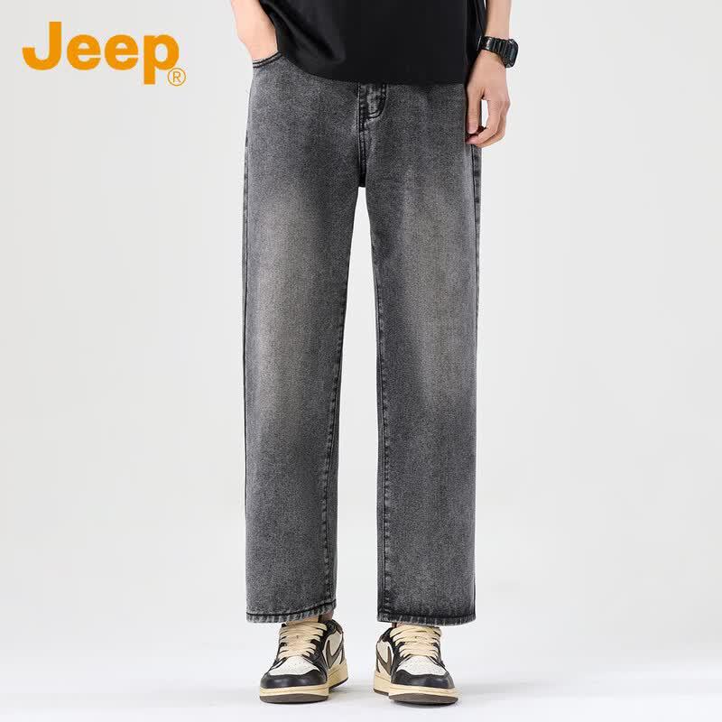 JEEP Men s Cropped Straight-Leg Jeans L