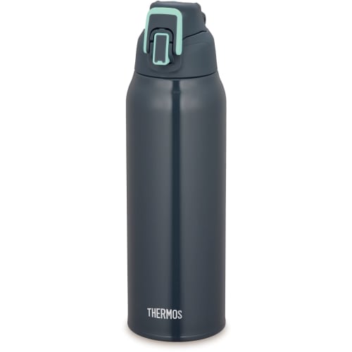 Thermos Water Bottle Vacuum Insulated Sports Bottle 1L Navy Mint Cold Storage Only FHT-1002F NVMT
