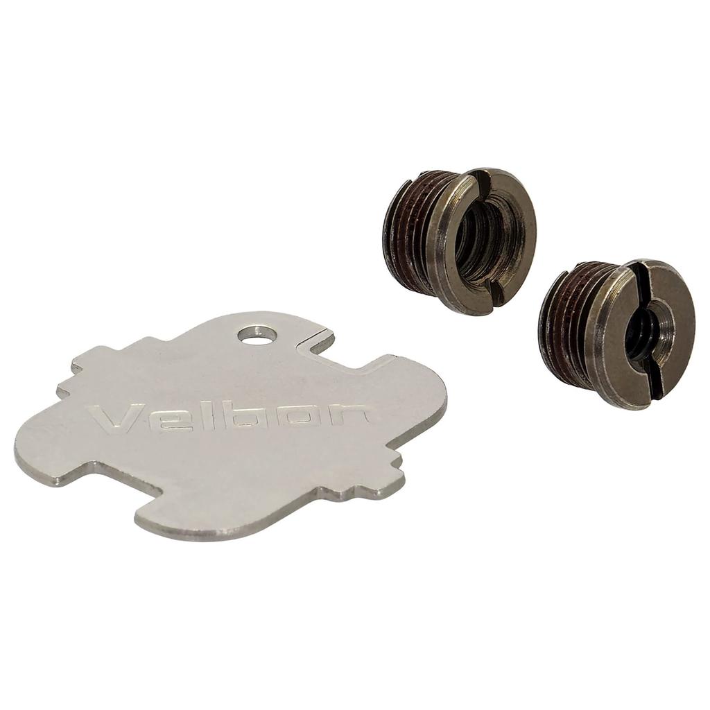 Velbon Set Screw Adapter MF Screw 13 Set MFSC13ST 4907990501011 Silver