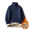 Men's Korean Style High Neck Wool Sweater, Warm & Trendy Thick Knitwear for Autumn/Winter