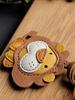 Cow Leather Bag Charm Lion Bags Pendant Car Keychain Trinkets Doll Decorations Backpack Dolls Birthday Gift Bag Accessories