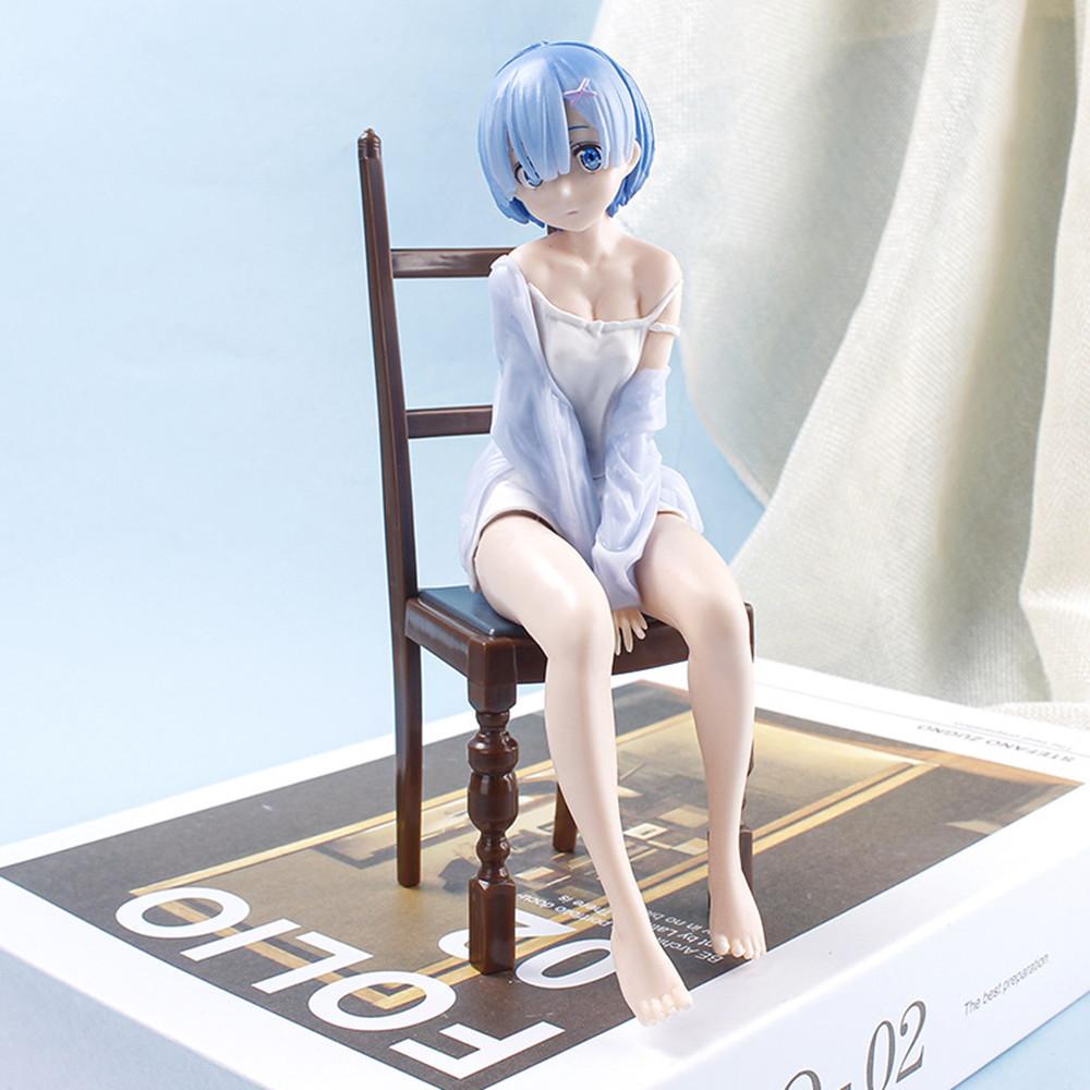 15cm Anime figūrėlė Pižama sėdinti kėdėse Mergaitė Veiksmo figūrėlė PVC Kolekciniai žaislai gimtadienio kalėdinė dovana