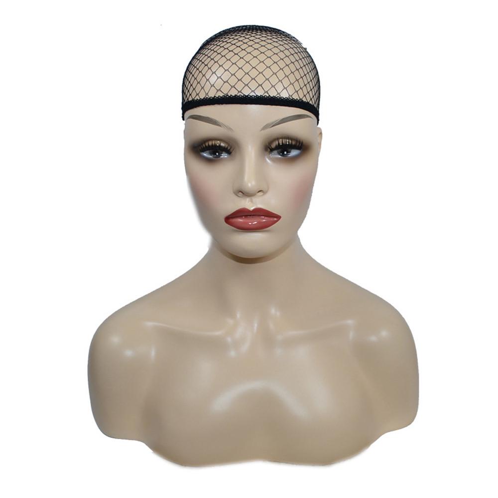  3 Pcs Elastic Wig Caps Nylon Neutral Nude Beige Black Mesh