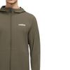 adidas Jaqueta Casual com Capuz e Zíper Cor Sólida Confortável Unissex Verde-Oliva JN8453