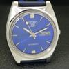 SEIKO 5 AUTOMATIC 6349A JAPAN MENS VINTAGE BLUE COLOR DIAL WATCH a701572-5