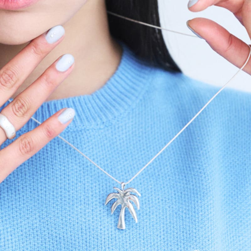 

YEONSEUNG Palm tree necklace os