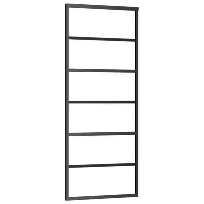 VidaXL Porte coulissante avec kit de quincaillerie 76x205 cm Verre ESG, porte coulissante sur rail, porte coulissante 3332827