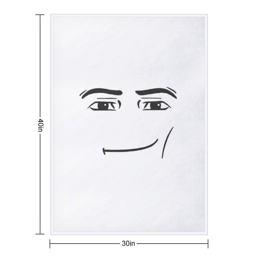 The Man Face Throw Blanket Soft Plaid Heavy for babies cosplay anime Blankets