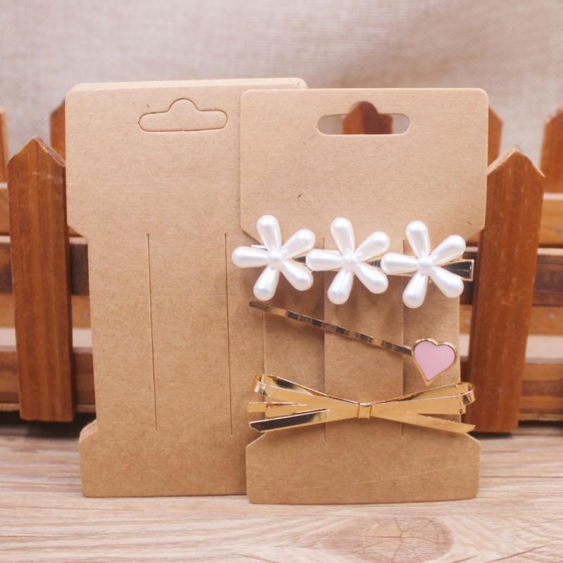 

50 шт. 11,5x6,5 см квадратная белая/коричневая карточка для волос мешочек для украшений карточка для волос черная чистая бумага карточка для волос или карточка для демонстрации украшений 50card