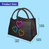 Love Heart Insulated Lunch Bag - Reusable, Portable Cooler for School, Office, Picnics & Beach Hikes - Durable Polyester