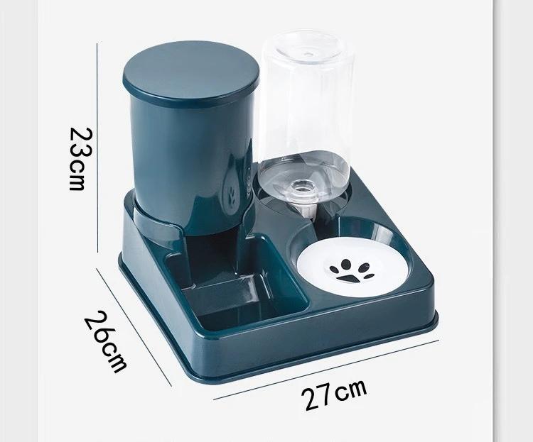 1 In Cat Dispenser Automatic And 2 Waterer Tilted Set, and Pet Food Feeder Water Gravity