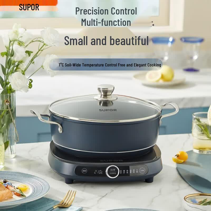 SUPOR 2200W Induction Cooker with Slide Control CN plug (adapter included)