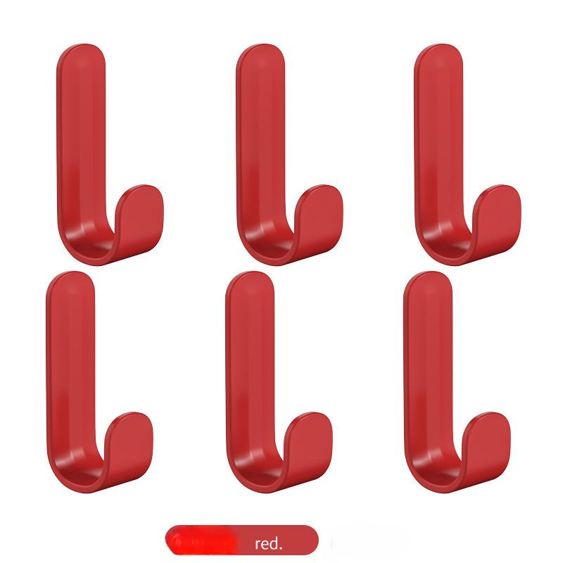 Simple Wall-mounted J-shaped Hooks Household Storage Gods!