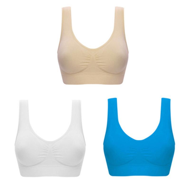 Sexy Bra Women Plus 3pcsset Size Seamless Bra No Pad Underwear Wireless Comfortable Active Bralette Brassiere Bra