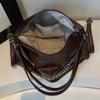 Fashionable Chain Decor Tote Bag Leather Crossbody Bag Multi-functional Backpack Suitable Travel for Daily Shopping Weekend Travel and Other Scenes