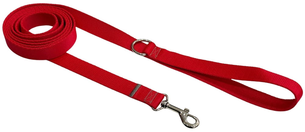 Dog Leash Traditional 2 Cm Red Fasten Dog Leash Traditional 2 Cm Red Fasten XXL - 3 M
