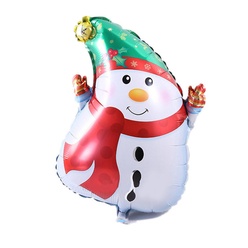 

1pc Xmas Сніговик алюмінієва фольга повітряна куля різдвяна вечірка прикраса Веселий Xmas