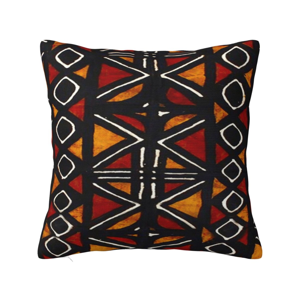 African Bogolan Mudcloth Pattern Square Pillowcase Cushion Cover Decorative Pillow Case Throw Pillow Cover for Home Bedroom Car 30x30 cm 12x12 in