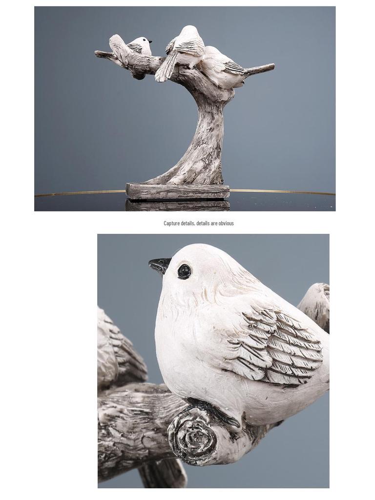Creative Bird Family of Three Ornament for Home or Wine Cabinet Decoration