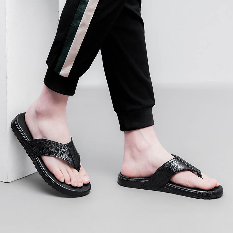 Fashion Cool Half Drag Brand Summer Beach Men Slippers Fashion Men's Casual Shoes Mens Beach Flip Flops Simple Male Flats Men's Shoes