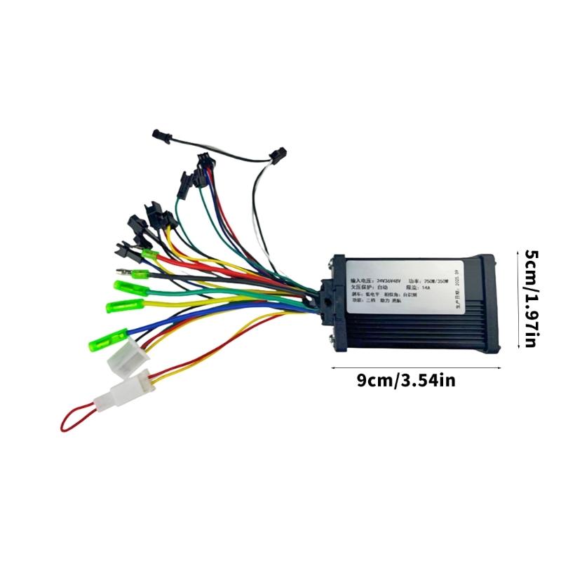 Vysoce účinný sinusový bezkartáčový regulátor motoru 24V 36V 48V Tři režimy Stabilní výkon Příslušenství pro elektrická kola