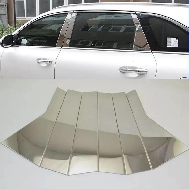 Für Kia Sorento 2009- 2013 2014 2015 2016 2017- Fenster Säule B C Säulen Verkleidungen Leisten Abdeckungen Edelstahl Auto Zubehör