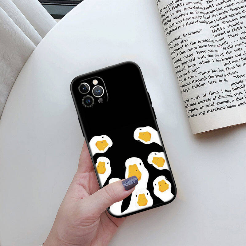 MH52 DUCK Cartoon Phone Shell Case for iPhone 7 8 11 12 13 14 15 16 17 16E XS Pro Max XR X SE Air