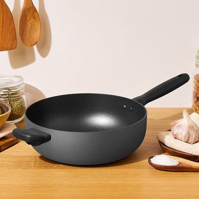 BAUHAUS Induction Nonstick Wok Pan (26cm) No PFOA Grey
