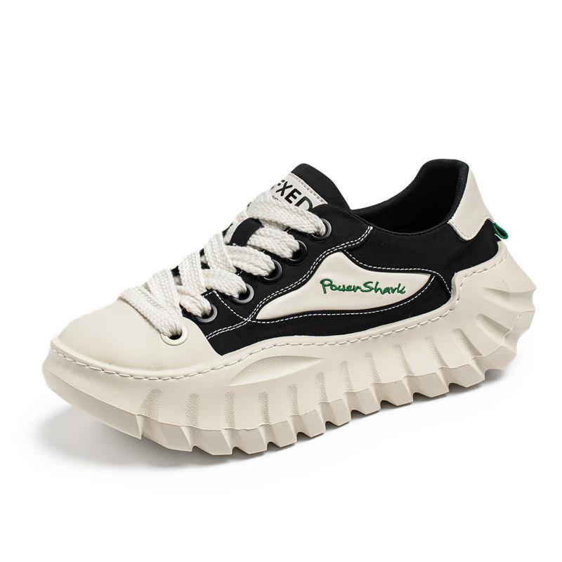 Summer new ins street shot small black shoes Hong Kong style campus student shoes