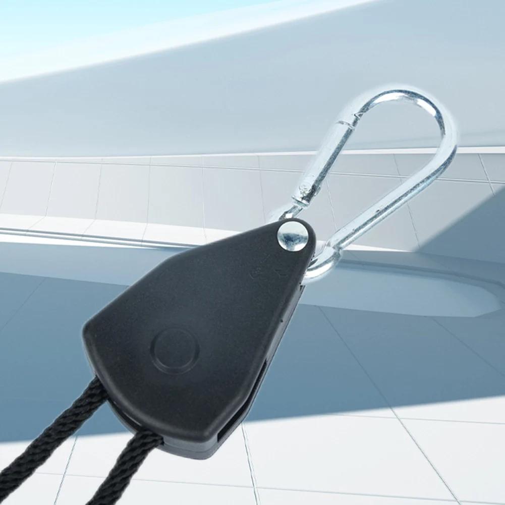 1/2/4/6/8/10/12/14/16pcs Lifting Pulley Hook 1/8 Lift Pulley Lamp Pulley Ropes Pulley 1.6M Canoe Boat Bow Stern Rope for Camping