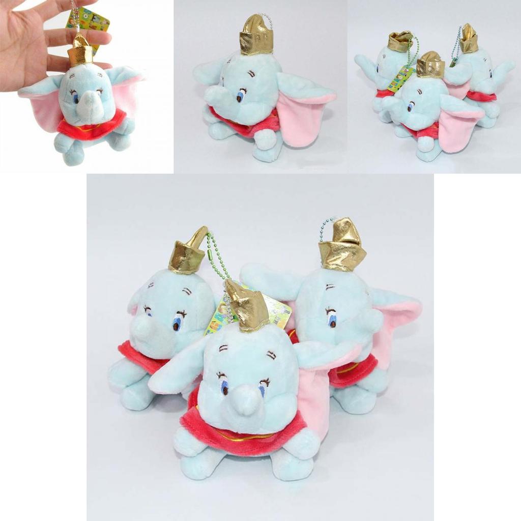 Adorable New Dumbo Elephant Plush Toy Stuffed Animals Soft Keychain Kids Gift Doll