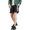 adidas Logo Embroidered Print Drawstring Elastic Straight Leg Shorts Men Bottoms Black IC0062
