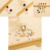Trendy European Fashion Square Geometric Alloy Earrings Chic Simple Design