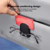 Visera Solar Universal para Coche Clip Colgador de Gafas Cuero PU Magnético Soporte para Gafas Almacenamiento Multifunción Accesorios Interiores para Automóvil