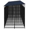 VidaXL Chenil d'Extérieur avec Toit pour Chiens Acier 16,59 m² Cage Enclos 3097954