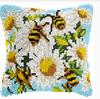 3d Segment Embroidery Pillow Wool Handcraft Diy Latch Hook Rug Kits Bee Sunflower Series Carpet Embroidery Materials Supplies 