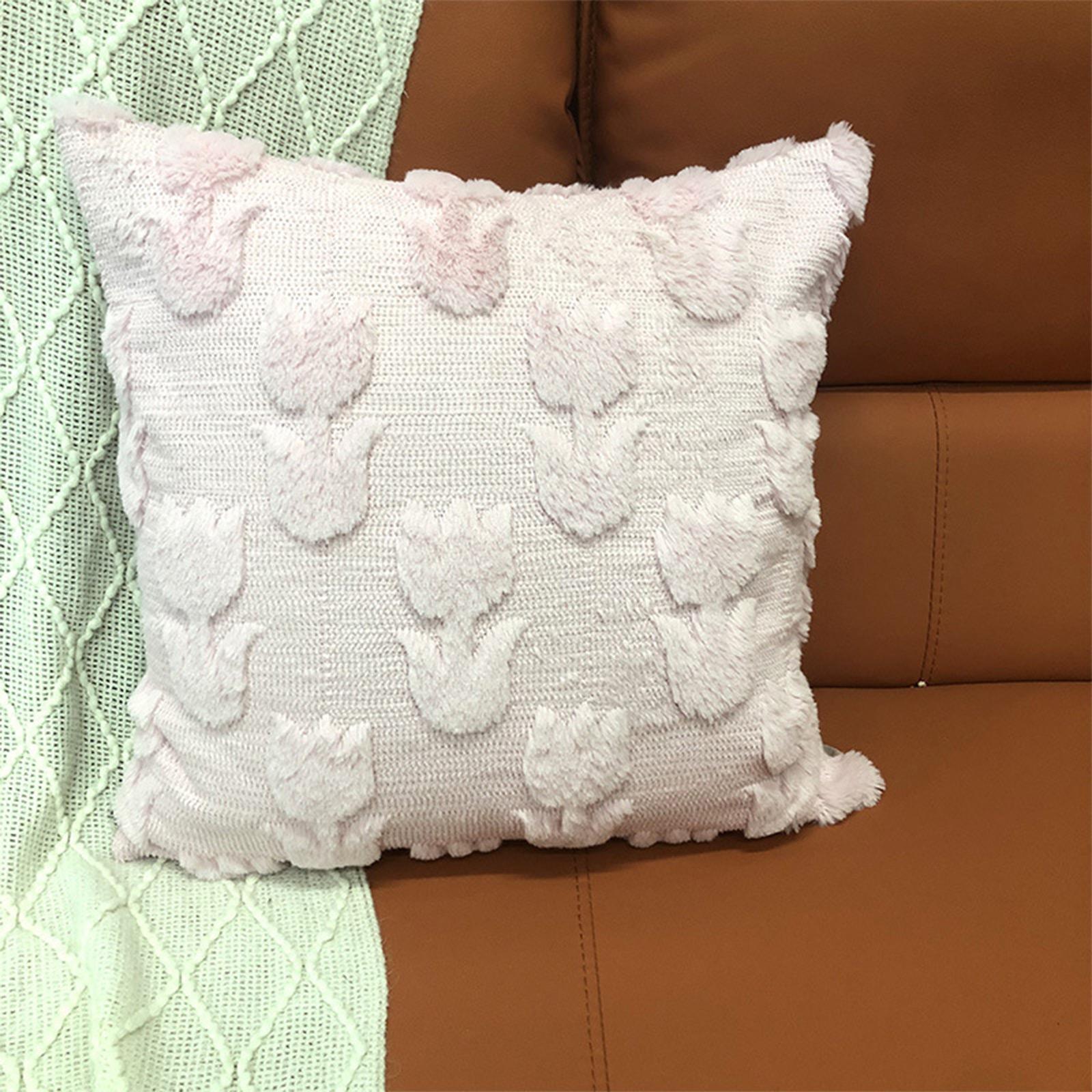 

Embroidered Throw Pillow Cover, High-end Sofa And Bed Headrest Cushion Cover, Color Decorative Pillow Cover. One Size