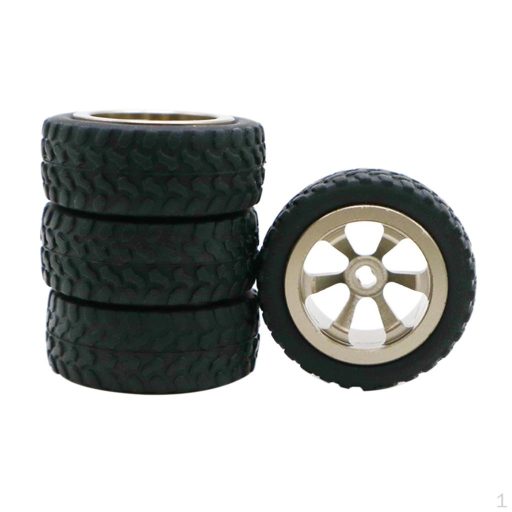 Metal Wheel with Rubber Tires :28 RC 969 K989 P929