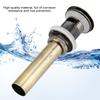 G1 1 4  Brass Bathroom Basin Sink Pop Up Drain Assembly with Over flow (Green Bronze)
