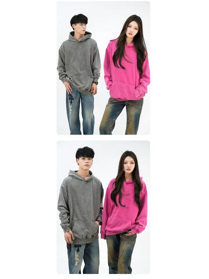 Men's Custom Embroidered Cotton Hoodie - Loose, Thick & Washable