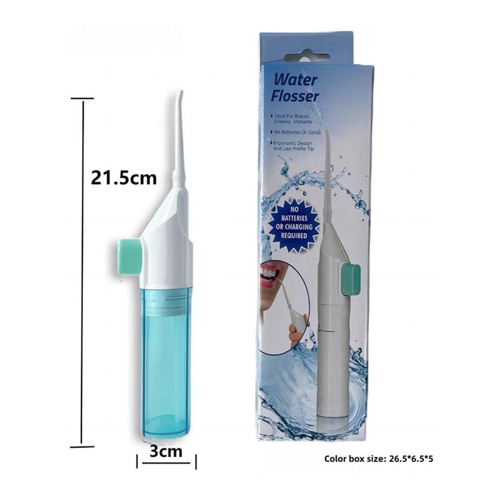 Portable High Pressure Oral Irrigator Teeth Clean Water Dental Floss Household Manual High Pressure Water Jet Irrigator Dental