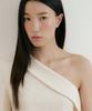 Lucirju One Shoulder Collar One-Piece (Cream)