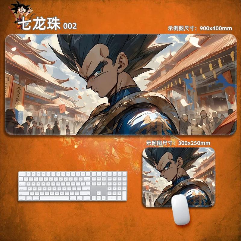 Anime Mauspads Drachenball Leder-Mauspad Nachhaltig Kleiner Junge Handgelenkstütze Tastaturunterlage Tischmatte Son Goku Animation Dekorative Tischdecke