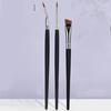3pcs Fine Tip Angled Eyeliners Brushes With Wood Handle Makeup Brush For Detailed Looks Suitable For Various Occasion