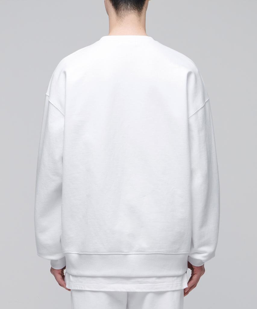 MUSINSA STANDARD Recycled Oversized Sweatshirt [White]