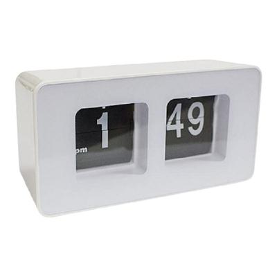 Auto Flipped Clock with Retro Charm and Modern Functionality Battery Operated Desk Clock for Home Office or Hotel Use