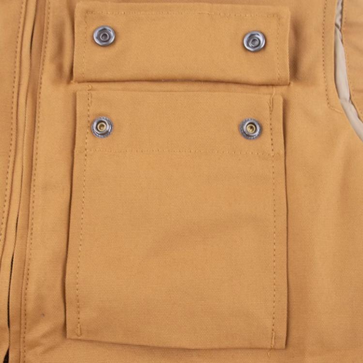 Timberland Stand Collar Zipper Fashion Sleeveless Vest Men Vest Yellow TB0A2E7E-P47