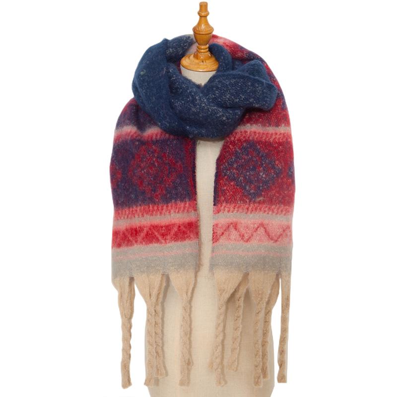 New Imitation Cashmere Women Scarf Winter Preppy Style Tassel Pashmina Mujer Female Foulard Bufanda Long Thick Wrap Shawl